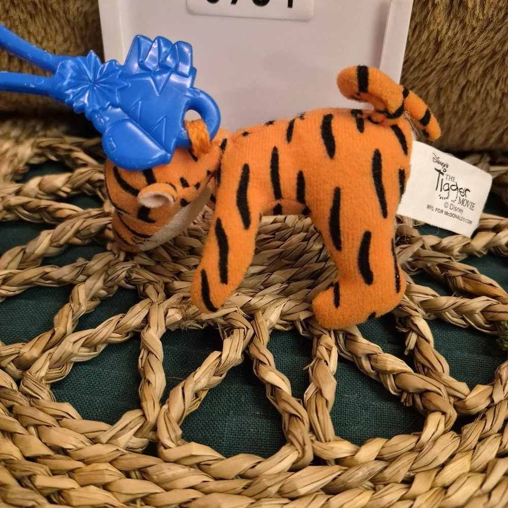 ✅Disney Tigger Movie McDonald's Winnie the Pooh Plush Keychain Clip#️⃣0934